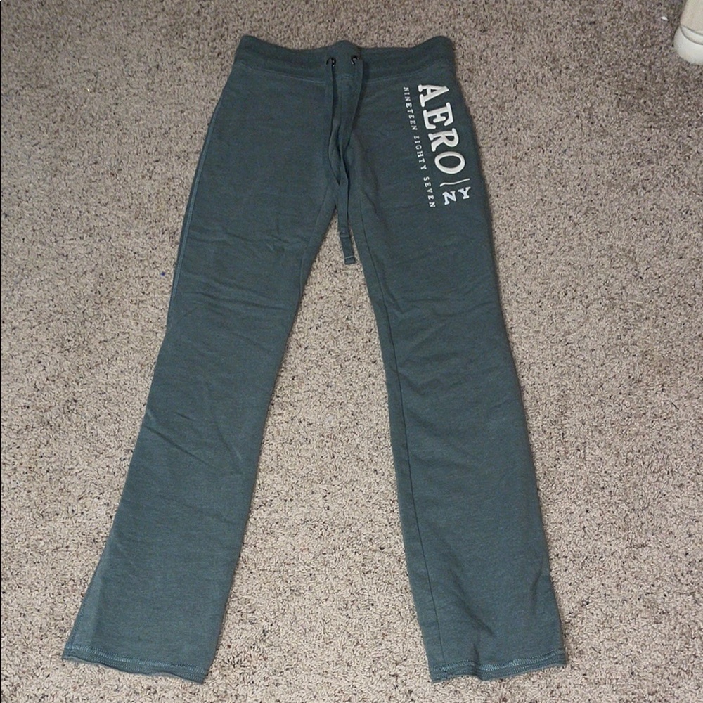 AERO NY Army Green Y2K Sweatpants